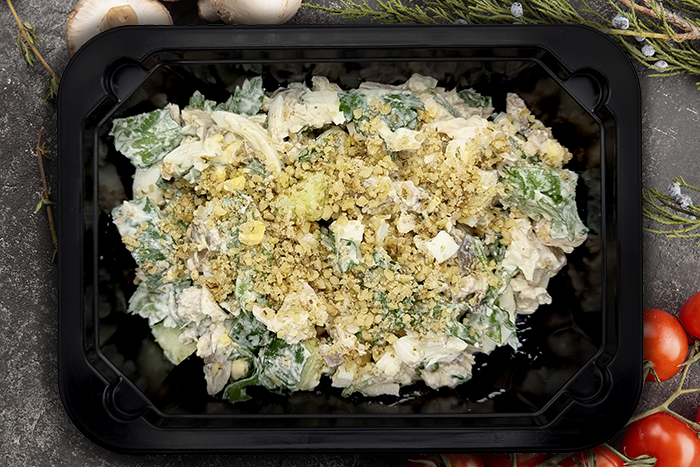 Салат с курицей и жареными грибами, 300г