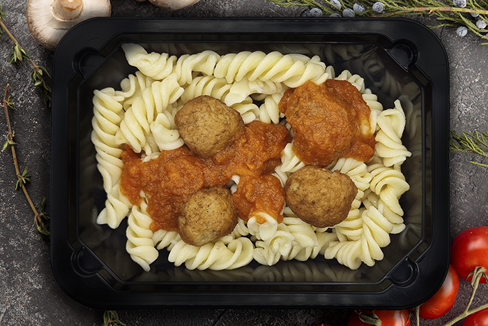 

Фрикадельки куриные с макаронами, 300г