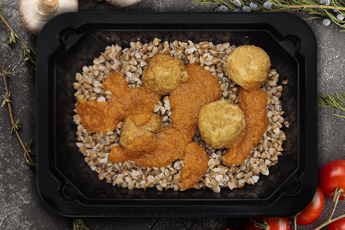 Фрикадельки куриные с гречкой, 300г