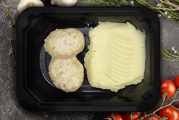 Паровые котлеты с пюре, 250г