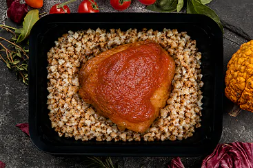 Бедро куриное с гречкой, 350г