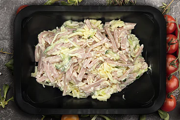 Салат с ветчиной и сыром, 250г