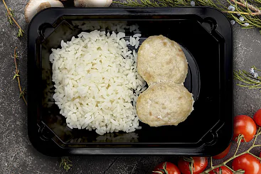 Паровые котлеты с рисом, 250г