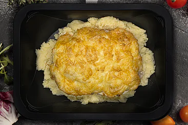 Свинина под шапкой с пюре, 300г