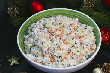 Салат Оливье с ветчиной, 1кг