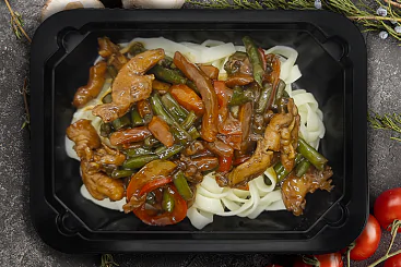 Курица терияки с лапшой удон, 300г