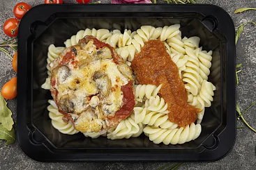 Бифштекс из свинины с макаронами, 260г