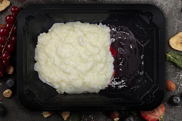 Каша рисовая с малиновым джемом, 300г