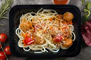 Спагетти с фрикадельками, 300г