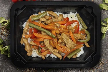 Свинина терияки с рисом, 300г