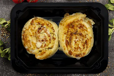 Улитки с картофелем и ветчиной, 200г